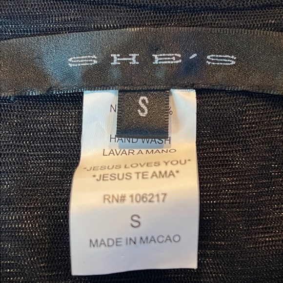 🖤SHE’S BLACK LARGE SEQUIN & BEADS ADJUSTABLE SPAGHETTI STRAP SPARKLY TOP SMALL - Picture 15 of 16